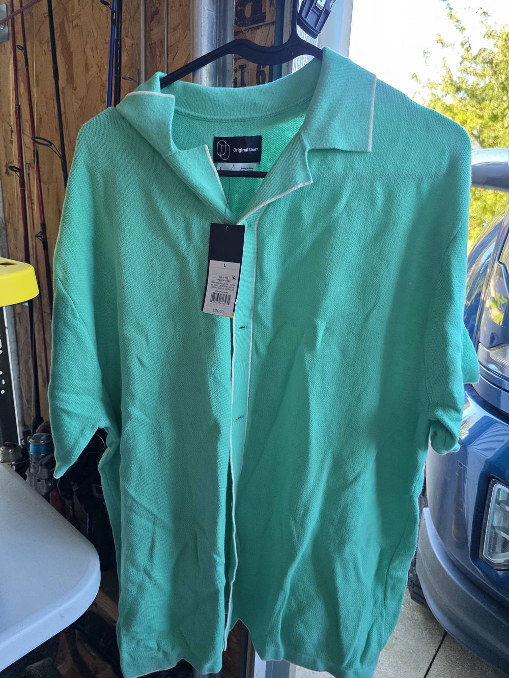 Original Use Men’s Short-Sleeve Polo - Aqua Green